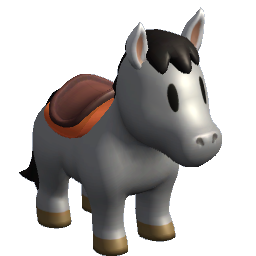 Nintendo Zelda - Rental Horse Gray