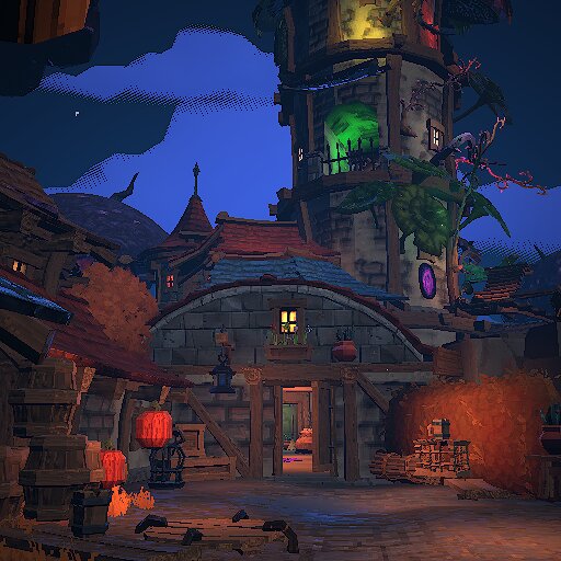 Rooted tower village
