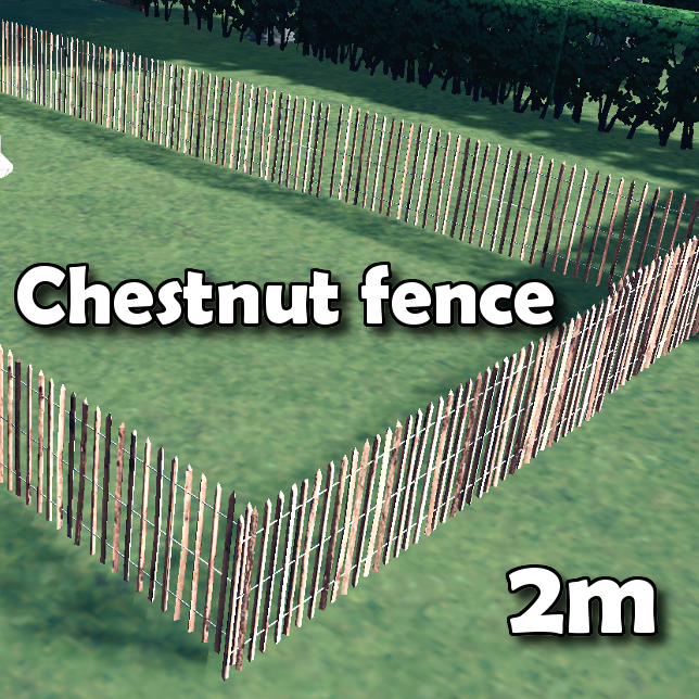 Chestnut fence 2m