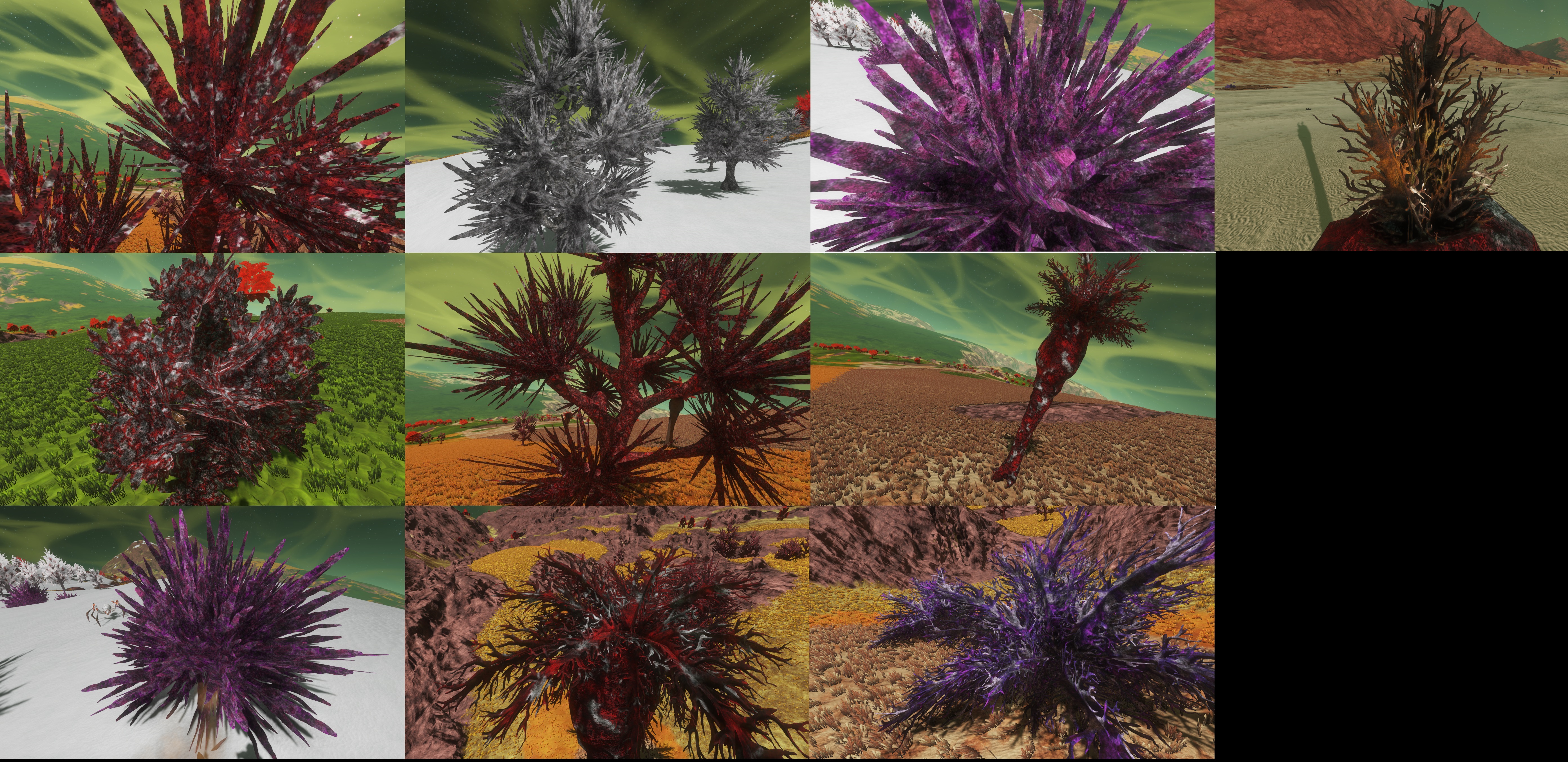 Alien Trees and Bush Texture Replacement DX11 Coral Reef preview