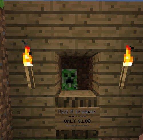 Kiss a creeper Puzzle