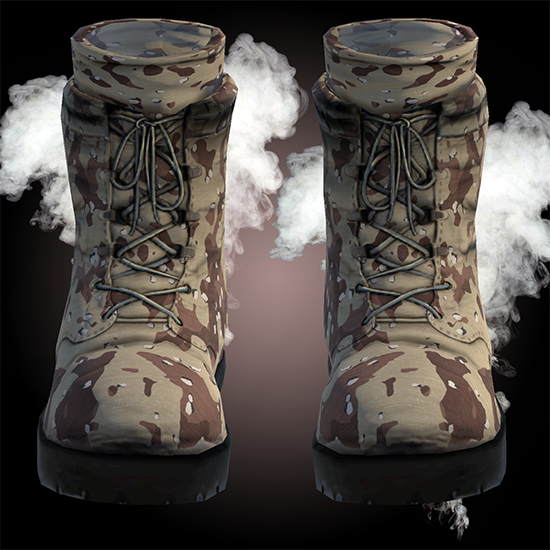 military camo boots Desert desing
