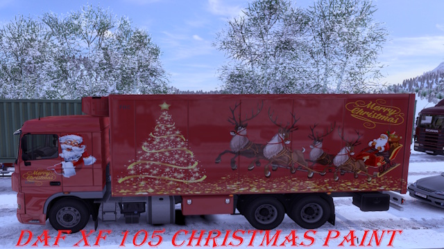 Traffic DAF XF 105 Christmas Paintjob