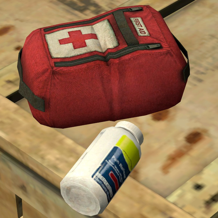 Healthkit and pills from L4D
