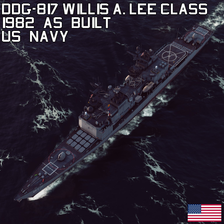 Willis A. Lee Class Guided Missile Destroyer