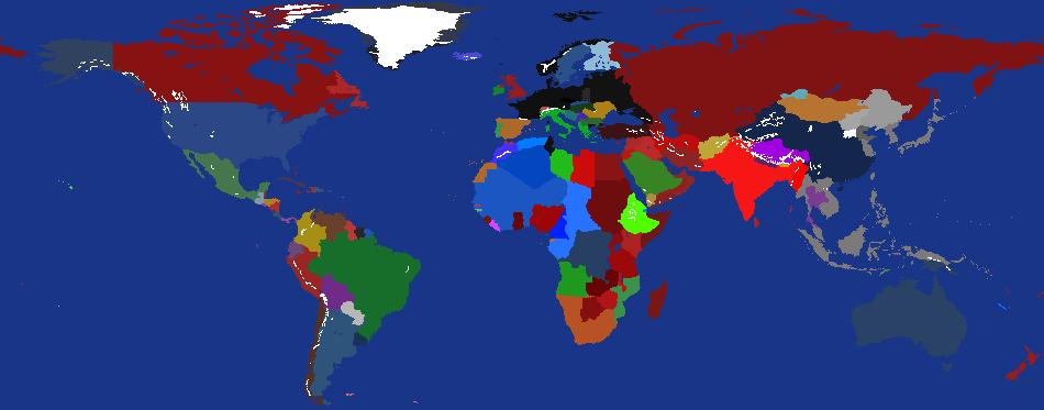 World Map - 1942 AD