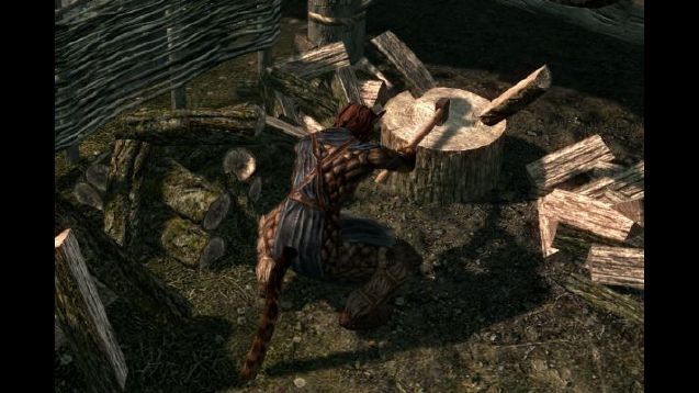 Use Battleaxes to Chop Firewood (No DLC) preview