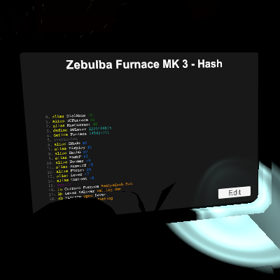 Zebulba Furnace MK 3 - Hash