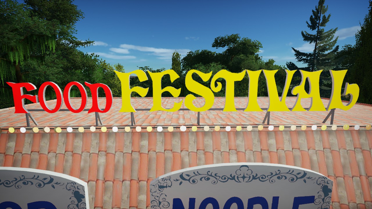 Food Festival Shop SignBoard