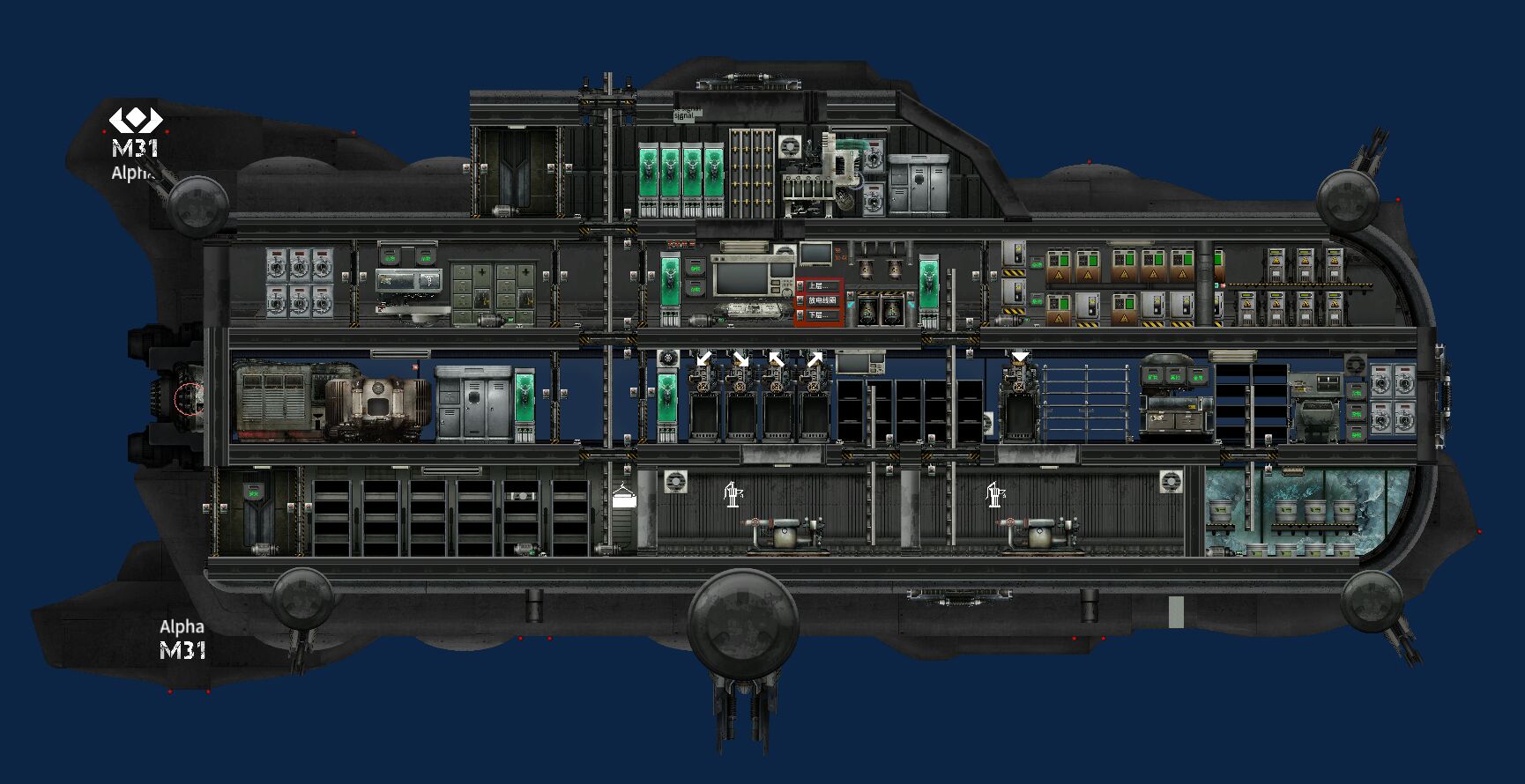 M31 Alpha T2级侦察型潜艇 – Barotrauma Mod
