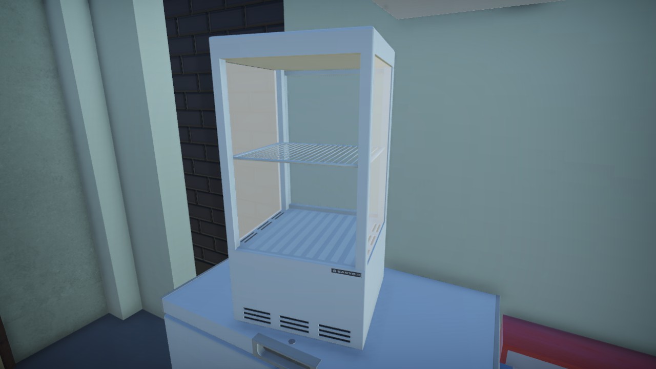 Desktop refrigerated showcase 1 shelf