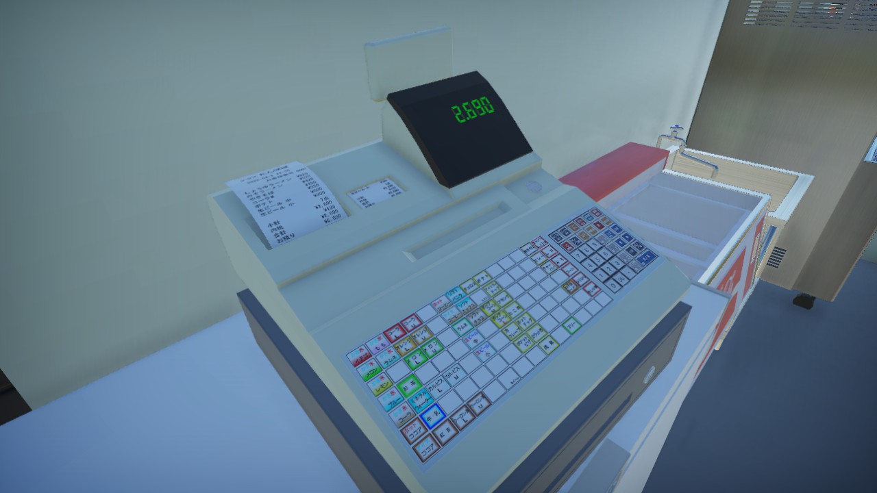 Electronic cash register realsize