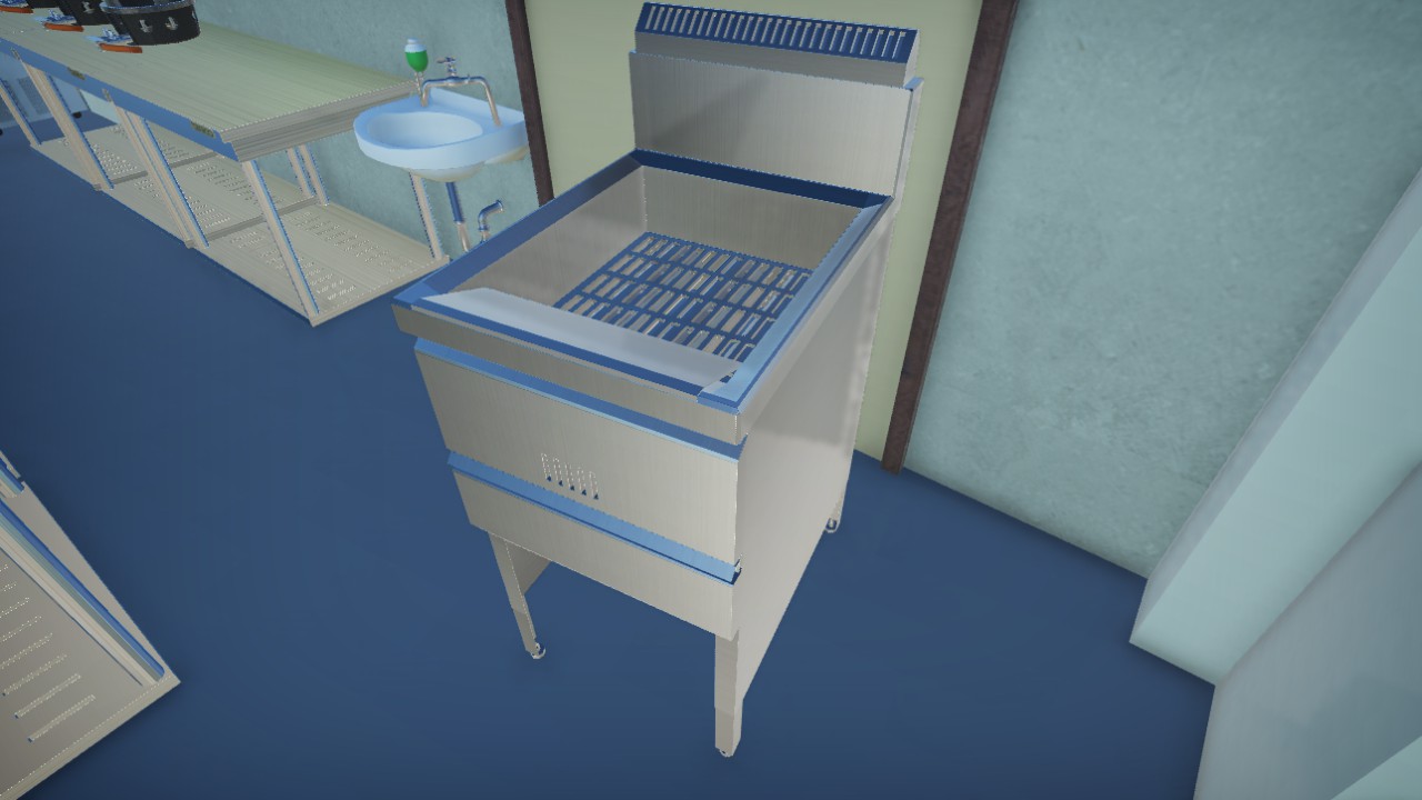 Gas fryer realsize