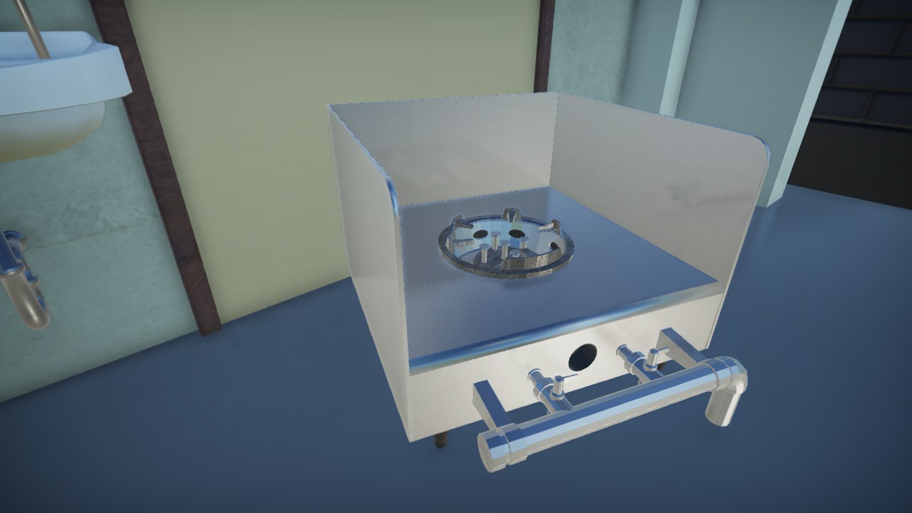 Gas stove stand realsize