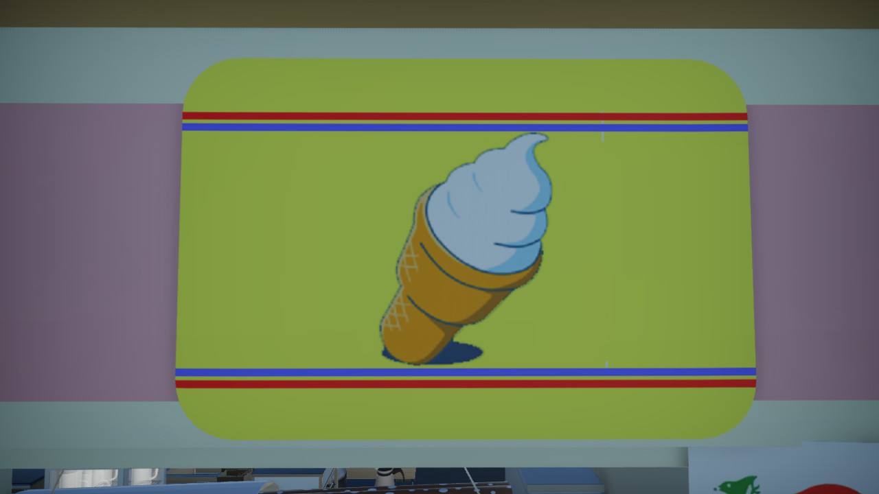 Signboard soft ice cream