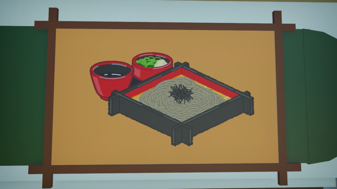 Signboard zarusoba illustration