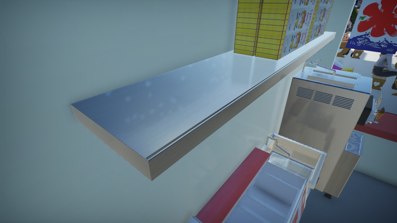 Stainless shelf 2M