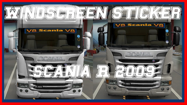 Windsreen Sticker Scania R and Streamline 2009