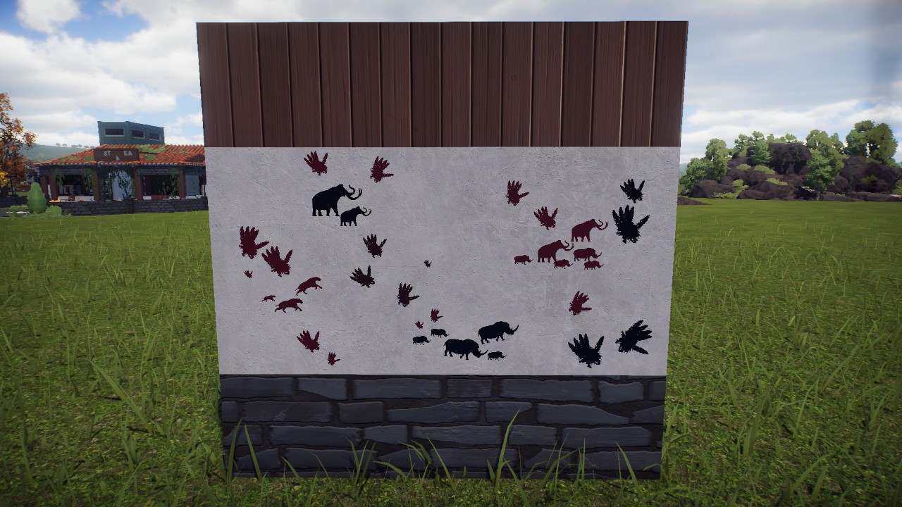 Fossilized Theme- Painted Wall