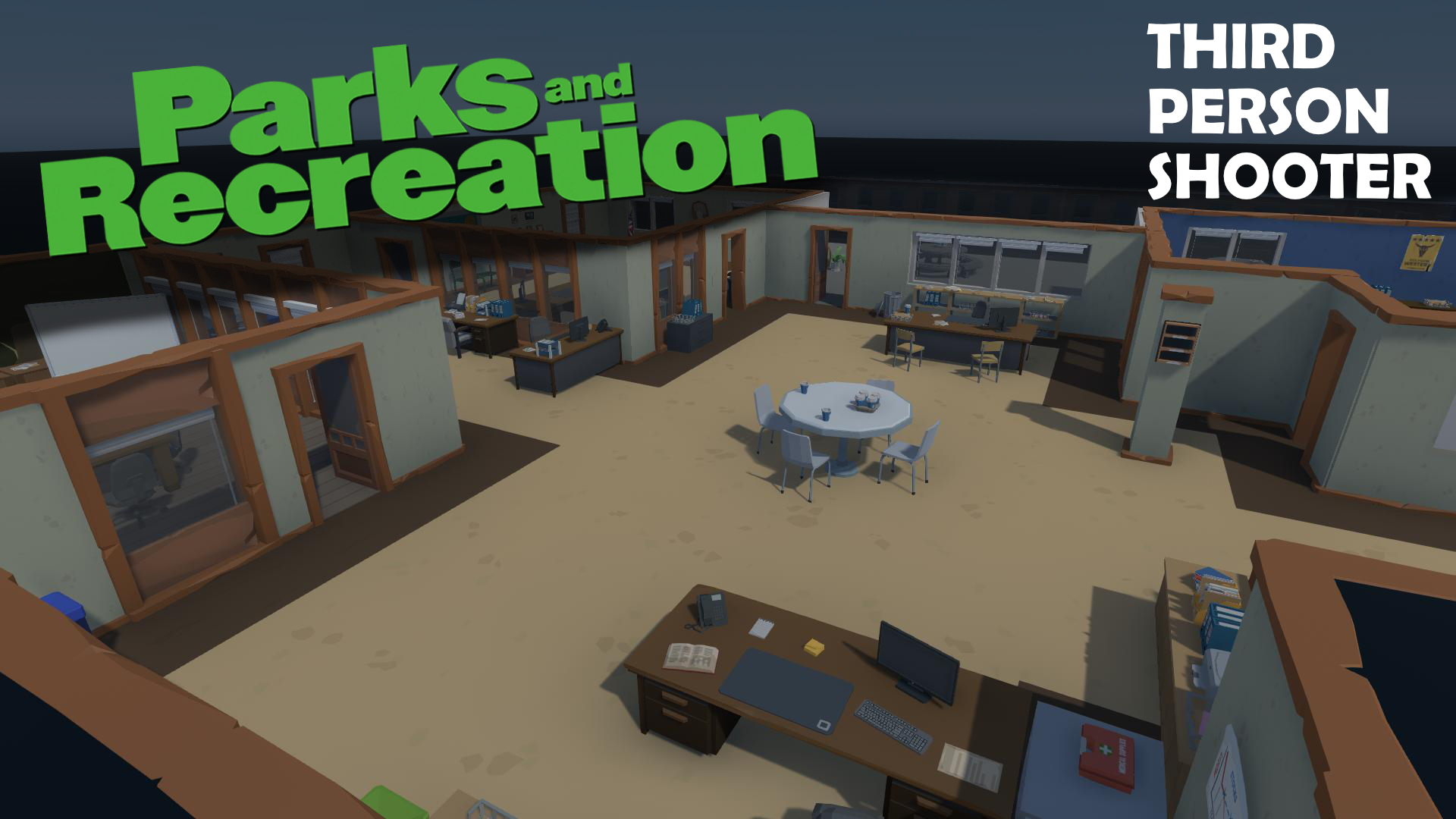 Parks and Recreation [Minigame] Third Person Shooter
