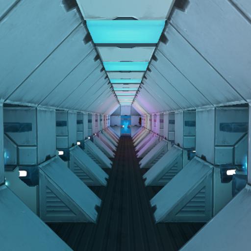 Futuristic Teleporter Hall