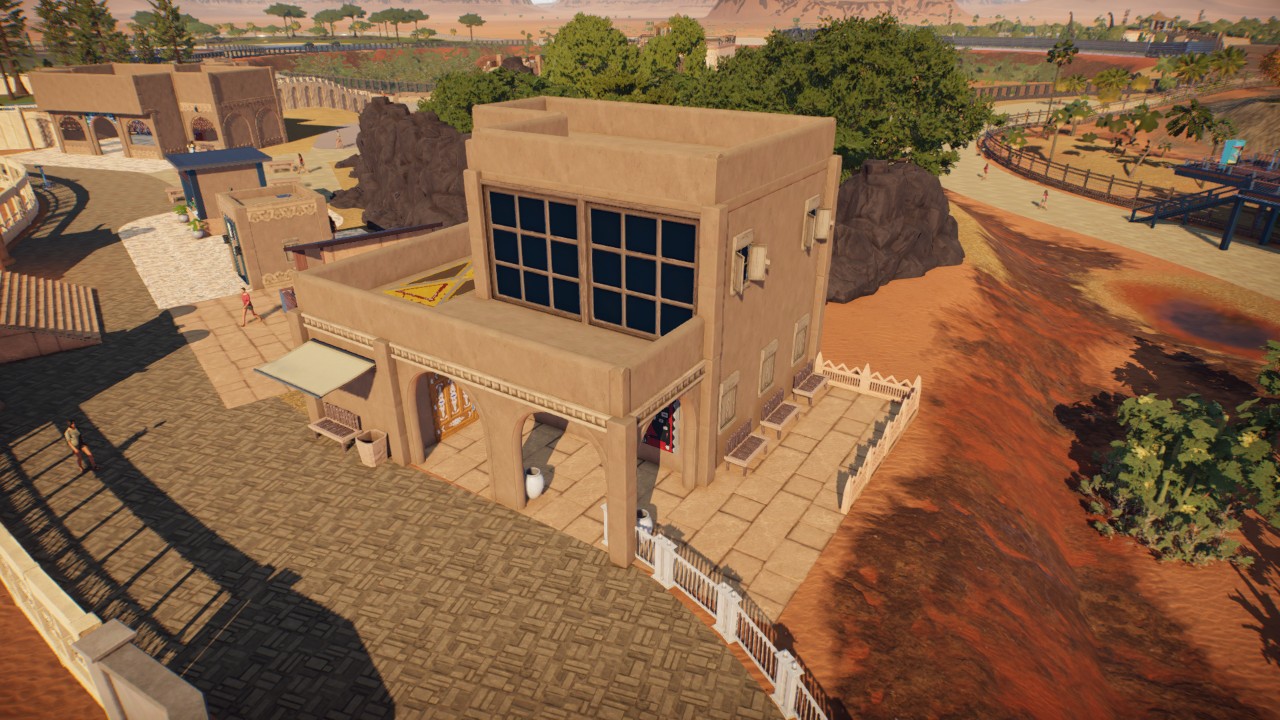 Decorative building arid small