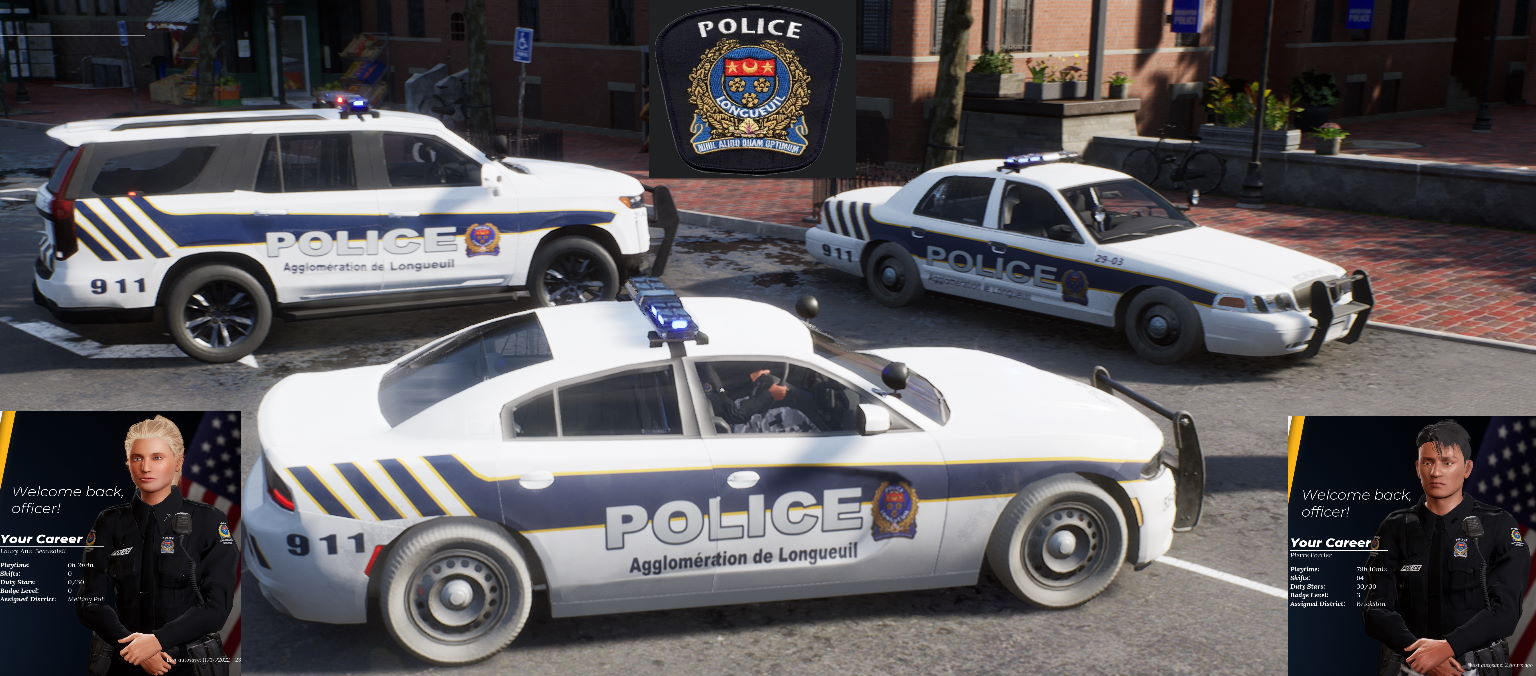 SPAL - Longueuil Police (Cars, Uniform, Names)