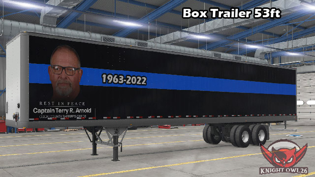 Captain Terry R Arnold Box Trailer 53ft