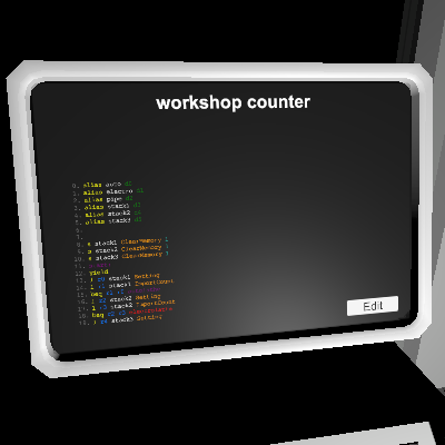 workshop counter