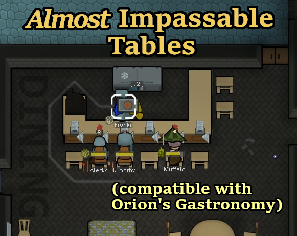 Almost Impassable Tables