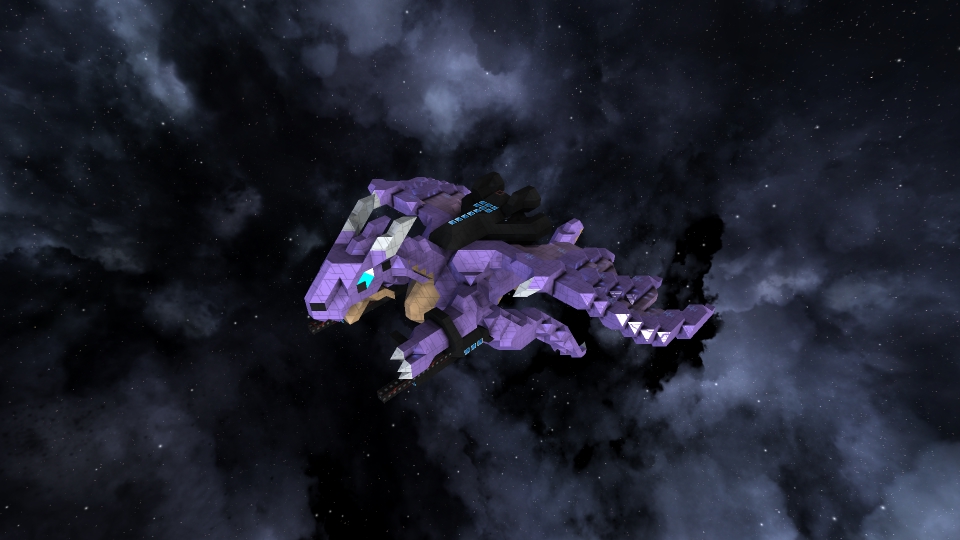FutaraDragon In Avorion With Guns And Booster