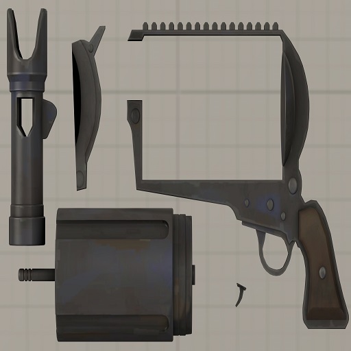 Team Fortress 2 Enhanced The Comically Large And Impractical Revolver (Prop)