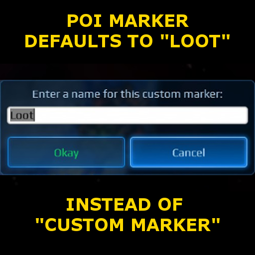 POI Text Defaults To Loot
