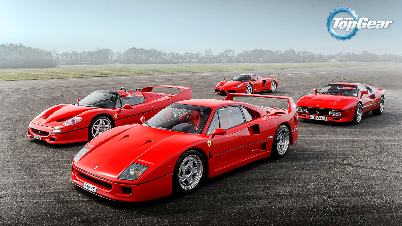 Legendary Ferrari Supercars 1 - Top Gear wallpaper