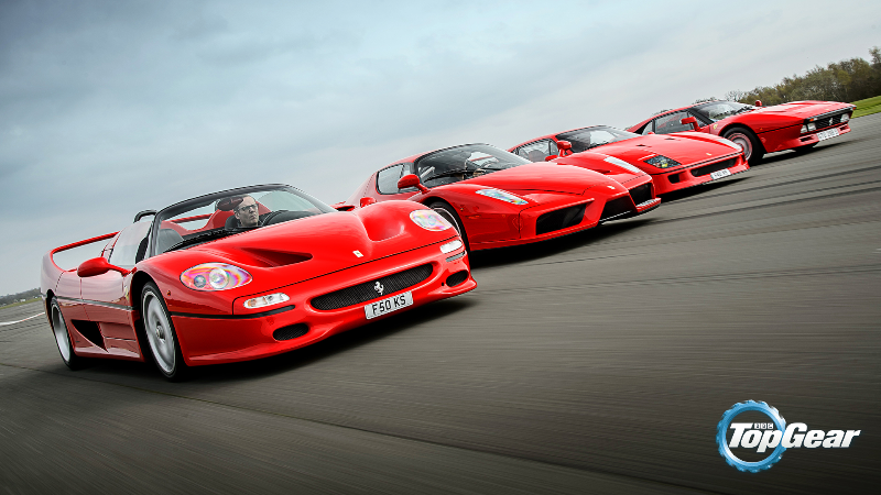Legendary Ferrari Supercars 2 - Top Gear wallpaper
