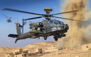 Helicopter training desert