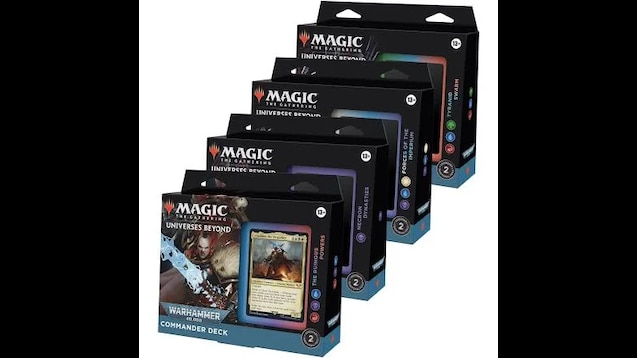mtg warhammer commander deck 40k Case House Rules Games themed artincluding 42 cards that are new to Magic Warhammer 40,000 - Commander Deck