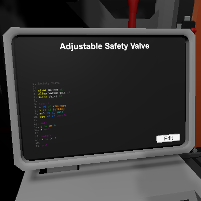 Adjustable Safety Valve