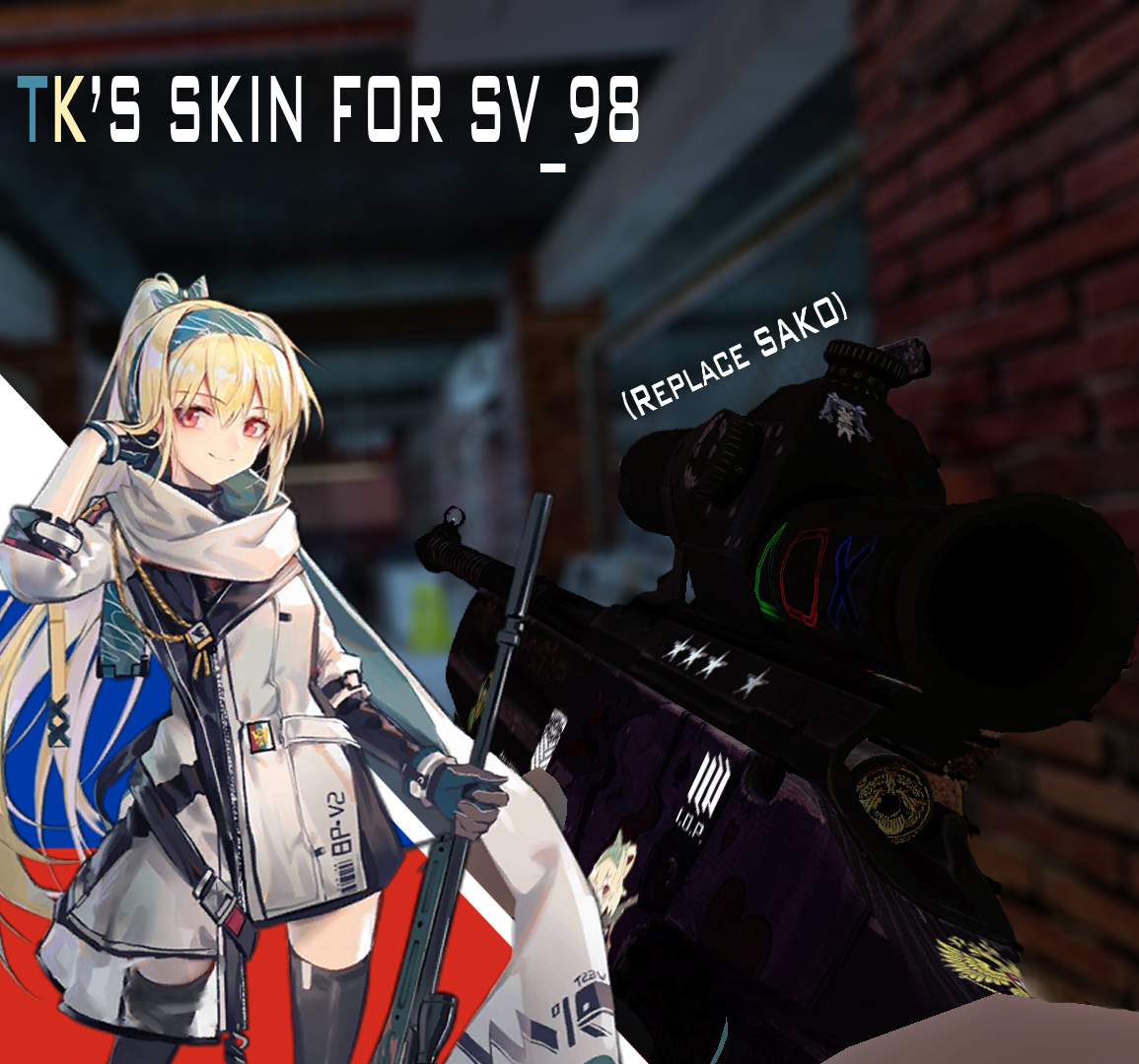 SV_98 Sniper rifle for SAKO[TK's skin added]