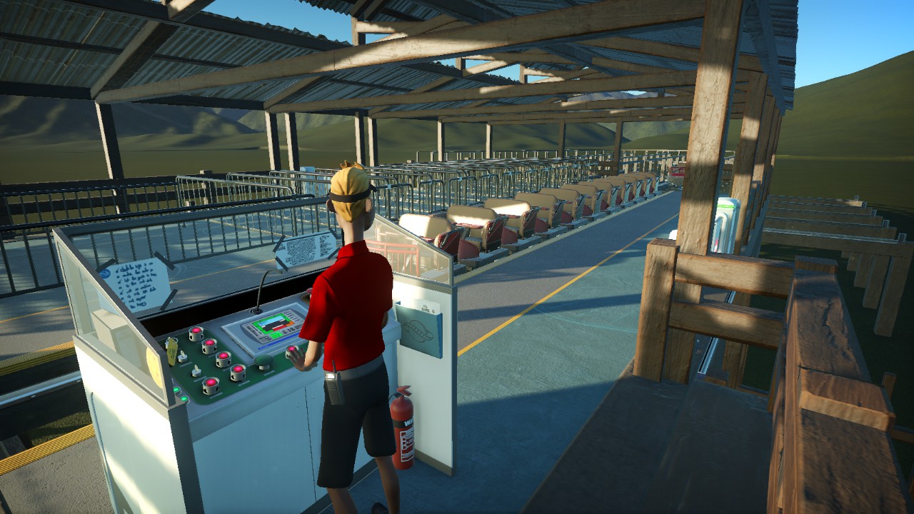 Wood Coaster Station w/ Transfer