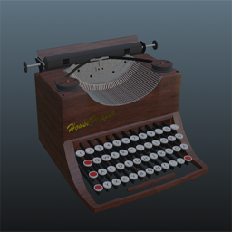 Type Writer Wooden 1