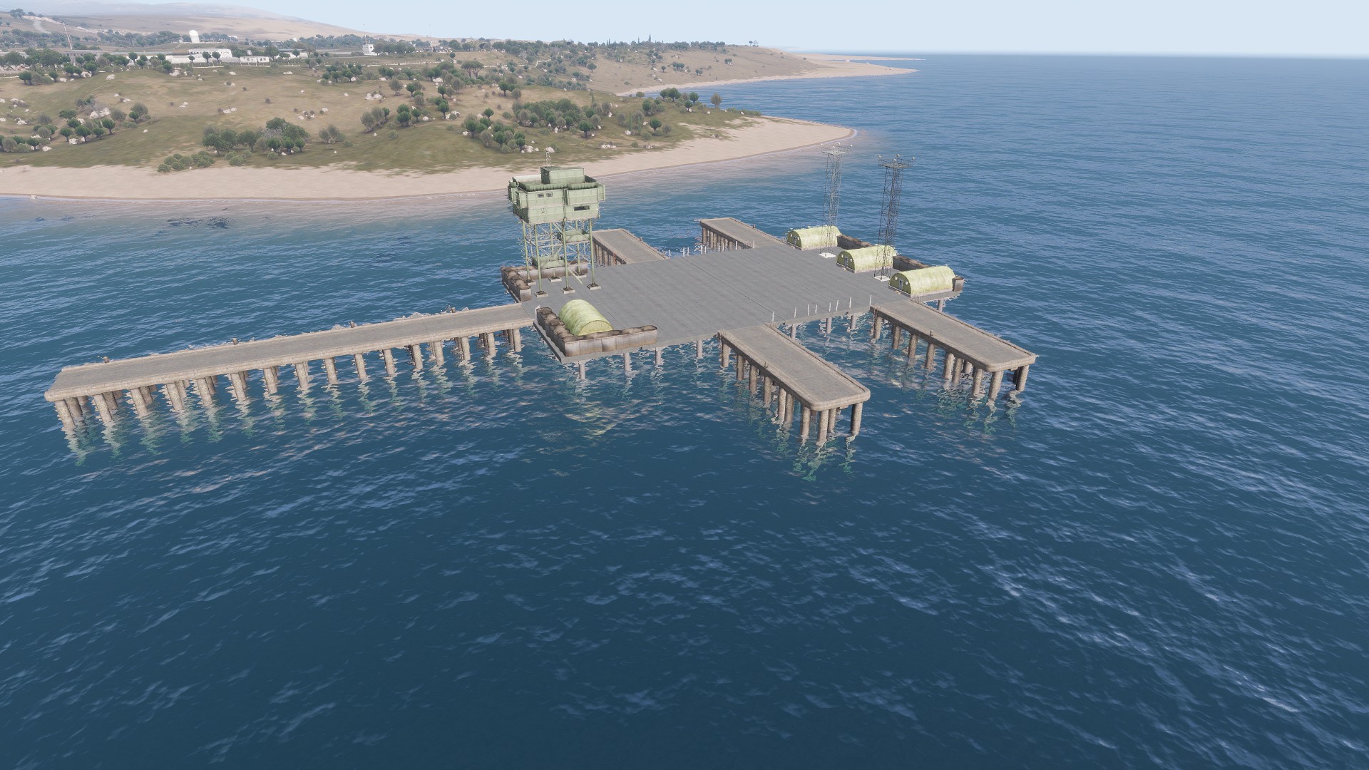 military dock
