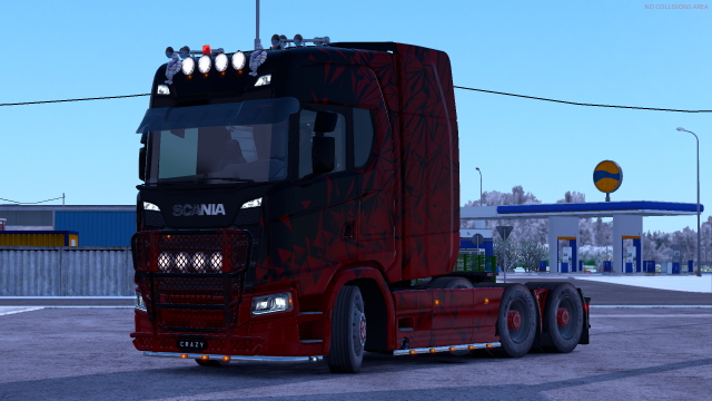 Scania S 2016 8x4 with extra tank for ETS 2 TMP (Multiplayer)