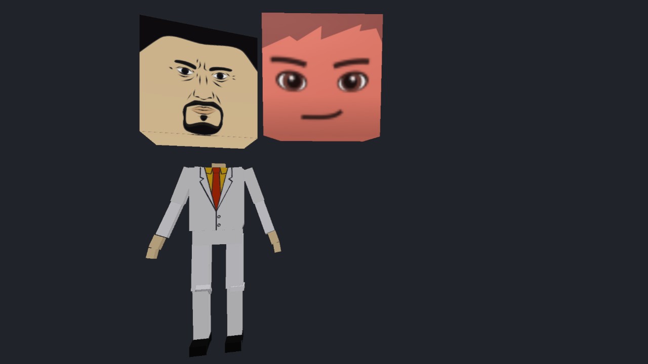 Katana Boss With Wince And Angry facse (with blockswolrd male)