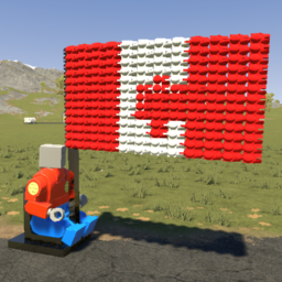 Realistic Canadian Flag