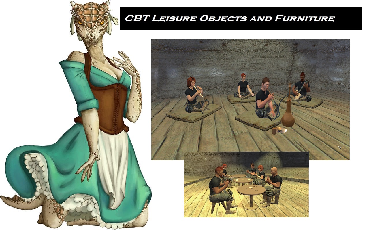 Argonians + CBT Leisure Objects and Furniture patch