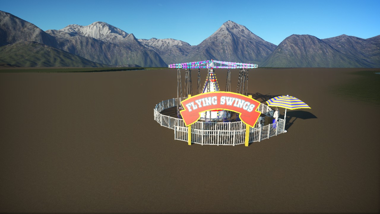 flying swing kiddie ride