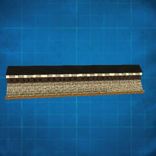 japanese long section wall