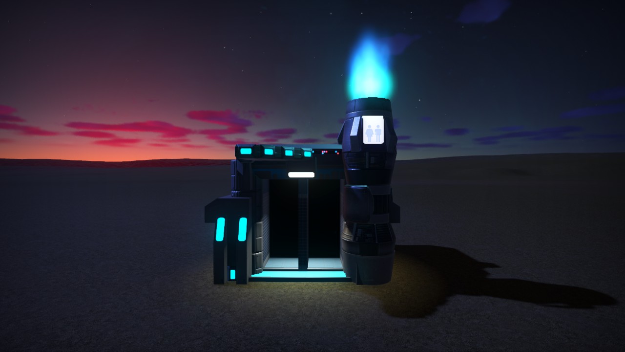 COMPACT SCI-FI SINGLE TOILET -h0x