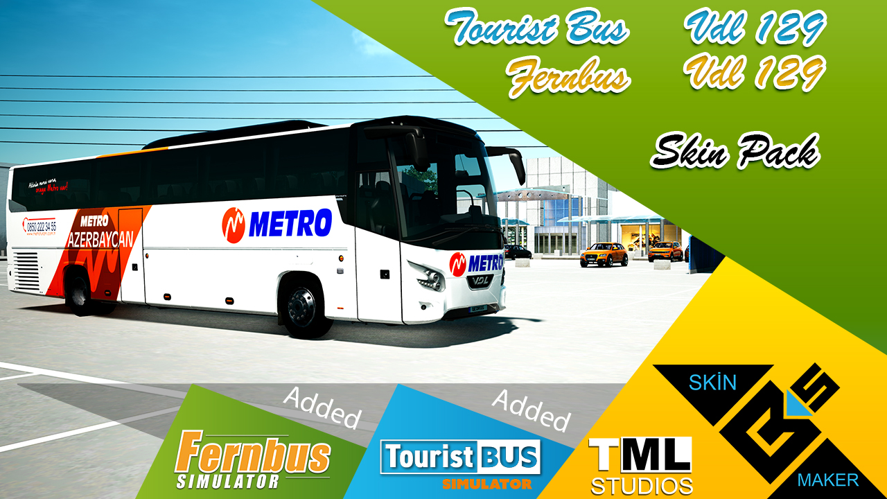 VDL FHD2 129 New Metro Azerbaycan Skin Pack
